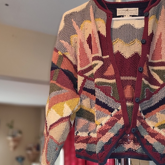 Vintage Purivian Connection 100% Cotton Sweater - Picture 3 of 6